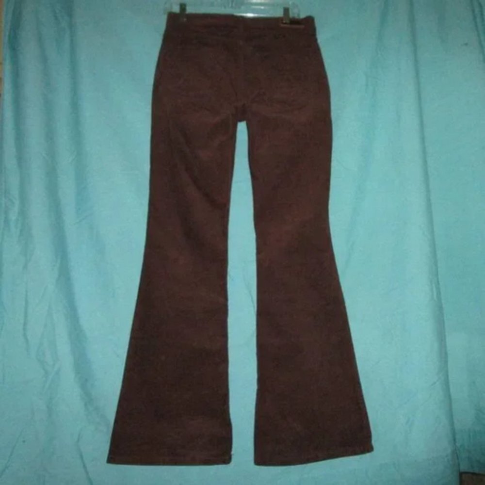 WRANGLER 16 33 X34 NWT Brown Corduroy High Rise Flare Bell Bottom Jeans Western - Picture 4 of 6